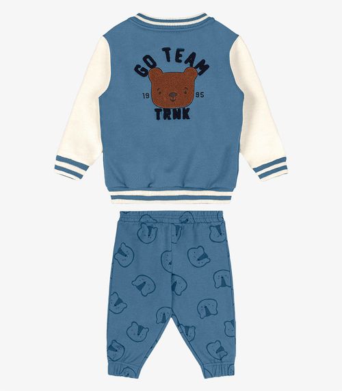 Conjunto Infantil Jaqueta Com Calça Trick Nick Azul
