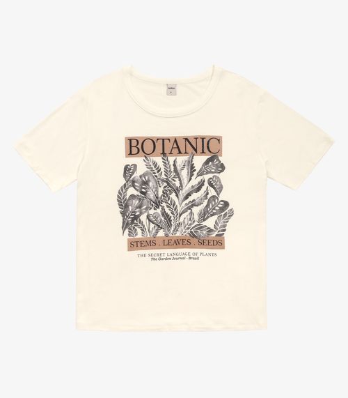 Blusa T- Shirt Feminina Rovitex Bege