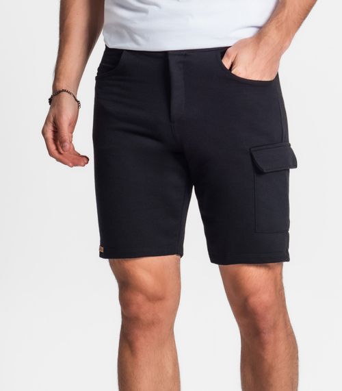 Bermuda Masculina Em Moletom Diametro Preto