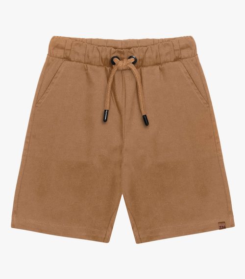 Bermuda Infantil Em Sarja Trick Nick Marrom