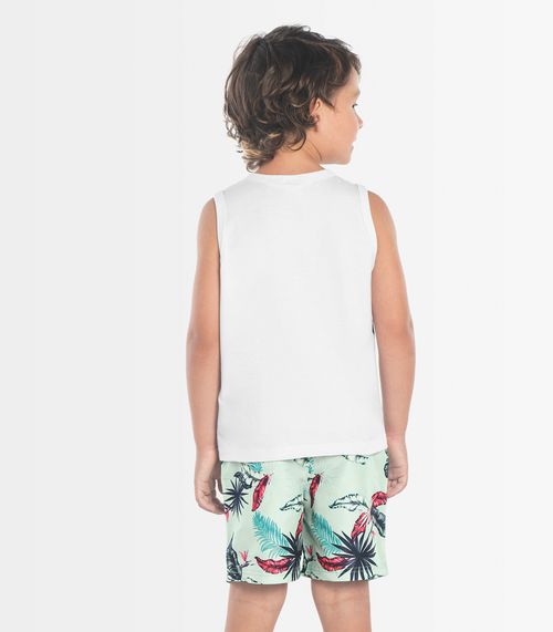 Bermuda Infantil Folhagem Rovitex Kids Verde