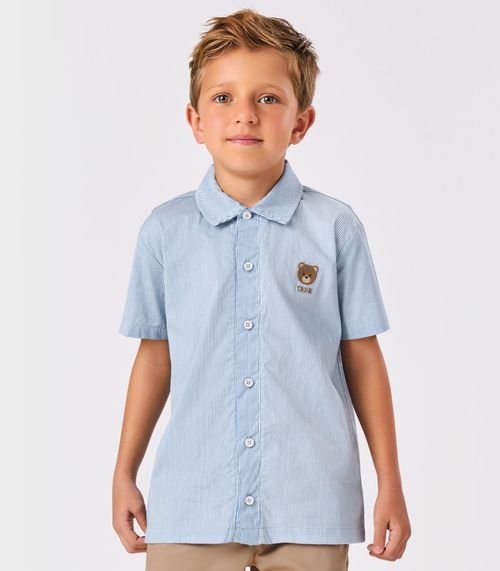 Conjunto Infantil Camisa Com Bermuda Trick Nick Azul