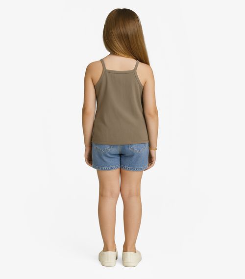 Blusa Feminina Infantil Infinita Cor Bege