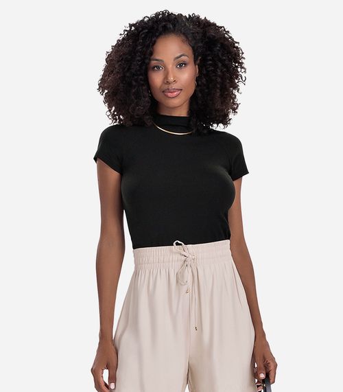 Blusa Feminina Cotton Rovitex Preto