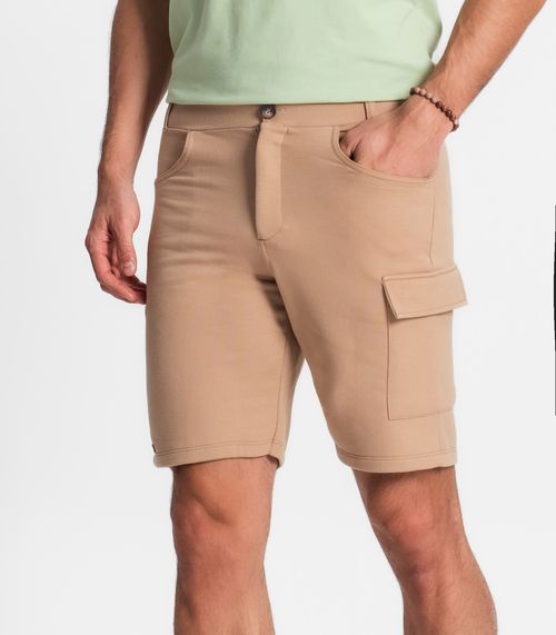 Bermuda Masculina Em Moletom Diametro Marrom