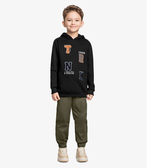 Conjunto Infantil Blusão Com Calça Trick Nick Preto