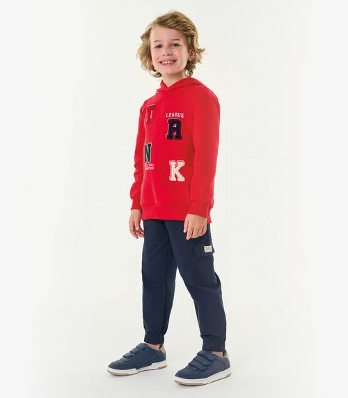 Conjunto Infantil Blusão Com Calça Trick Nick Vermelho