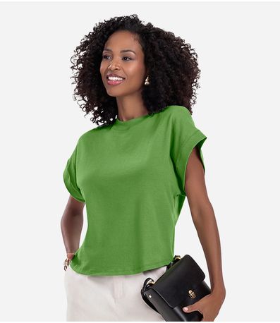 Blusa Feminina Meia Malha Rovitex Verde