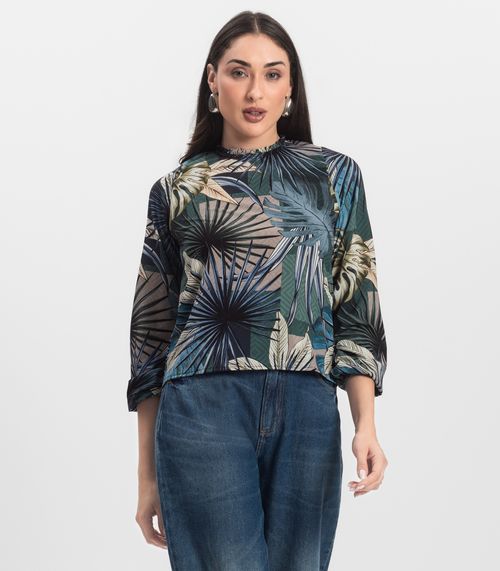 Blusa Manga Longa Infinita Cor Verde