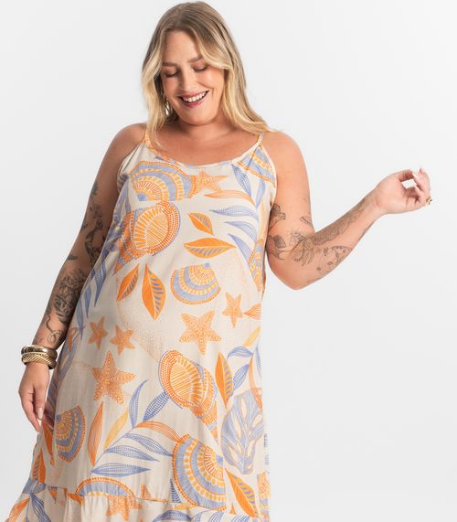 Vestido Curto Secret Glam Bege