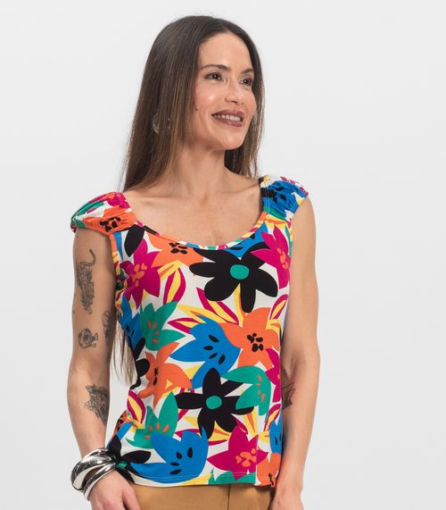 Blusa Feminina Estampada Infinita Cor Rosa