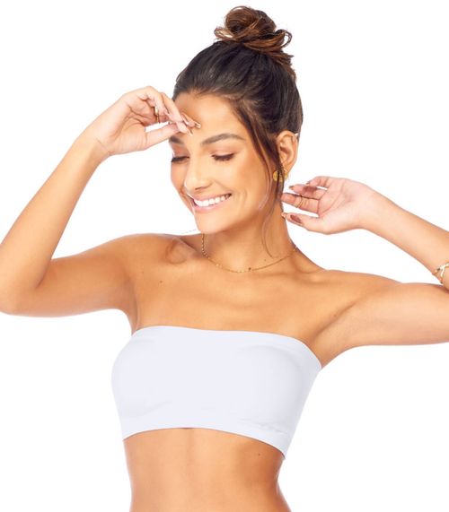 Top Faixa Bojo Removível Sem Costura Zee Rucci Branco