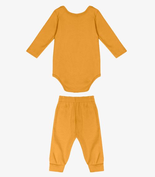 Conjunto Body com Calça Select Amarelo
