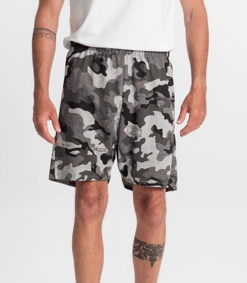 Bermuda Masculina Estampada Rovitex Cinza