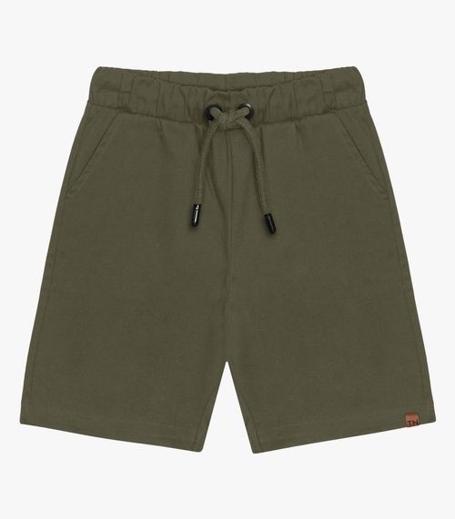 Bermuda Infantil Em Sarja Trick Nick Verde