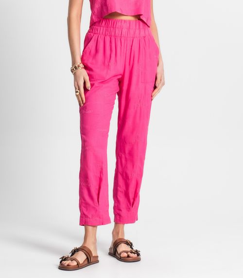 Calça De Linho Feminina Endless Rosa