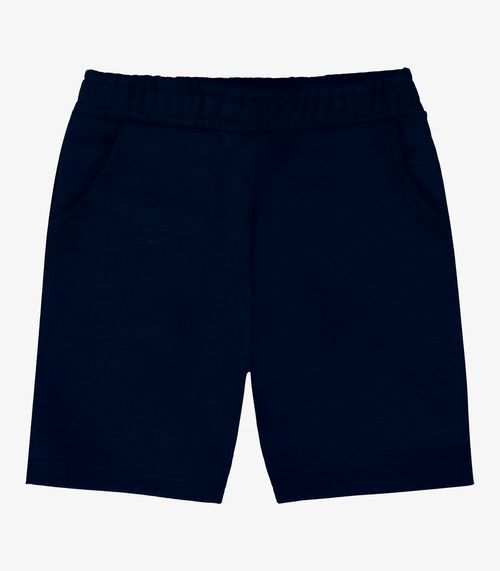 Bermuda Infantil Masculina Em Moletom Rovi Kids Azul