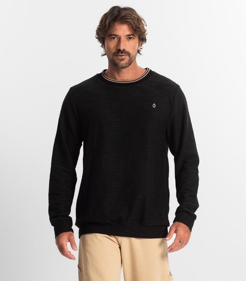 Blusão Masculino Maquinetado Diametro Preto