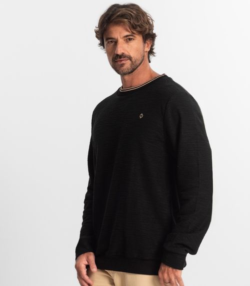 Blusão Masculino Maquinetado Diametro Preto