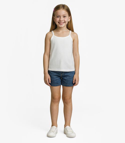 Blusa Feminina Infantil Infinita Cor Branco