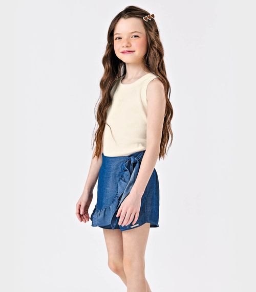 Conjunto Regata Com Shorts Saia Trick Nick Azul