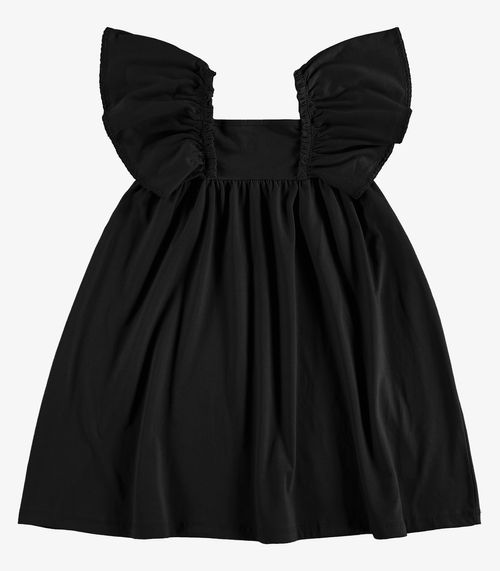 Vestido Infantil Meia Malha Rovi Kids Preto