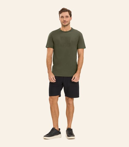 Camiseta Masculina em Meia Malha Diametro Verde