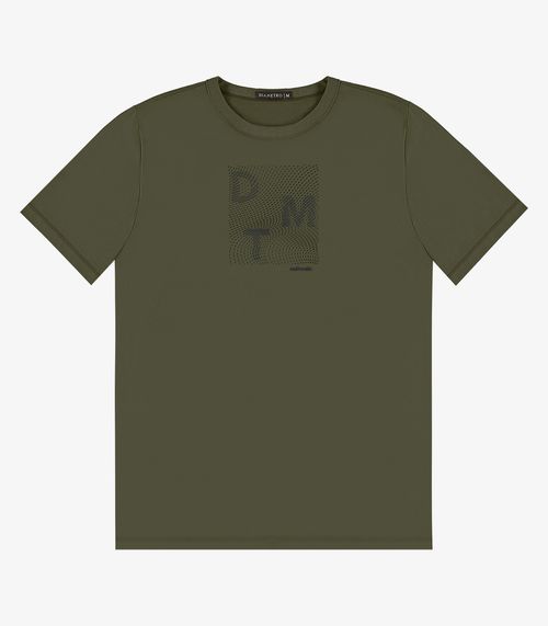 Camiseta Masculina em Meia Malha Diametro Verde