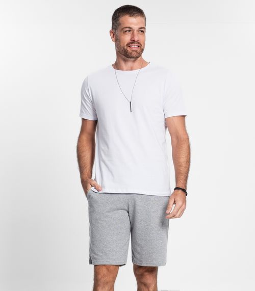 Bermuda Moletom Masculina Select Cinza