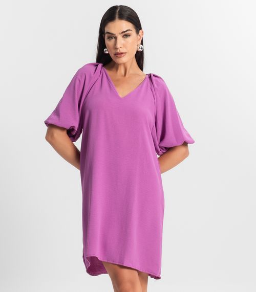 Vestido Feminino Liso Rovitex Roxo