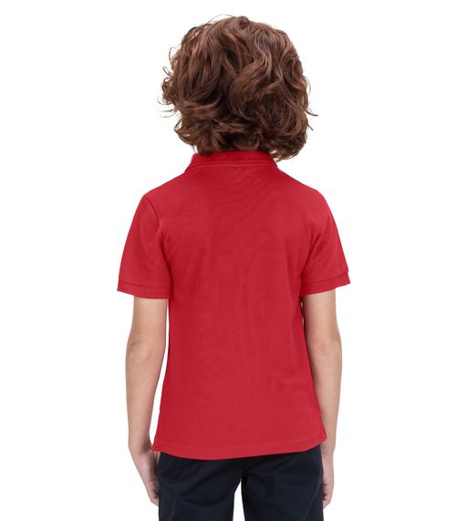 Polo Infantil Masculina Em Cotton Trick Nick Vermelho