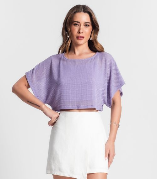 Blusa Com Top Rovitex Roxo