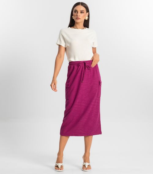 Saia Feminina Midi Endless Roxo