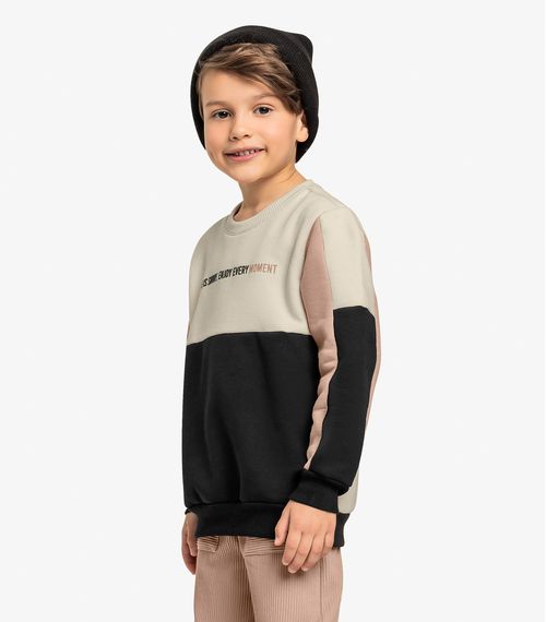 Blusão Infantil Menino Trick Nick Bege