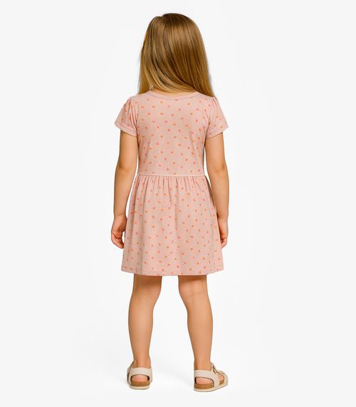 Vestido Infantil Meia Malha Select Rosa