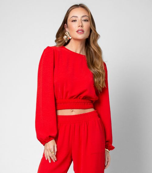 Blusa Feminina Manga Longa Endless Vermelho