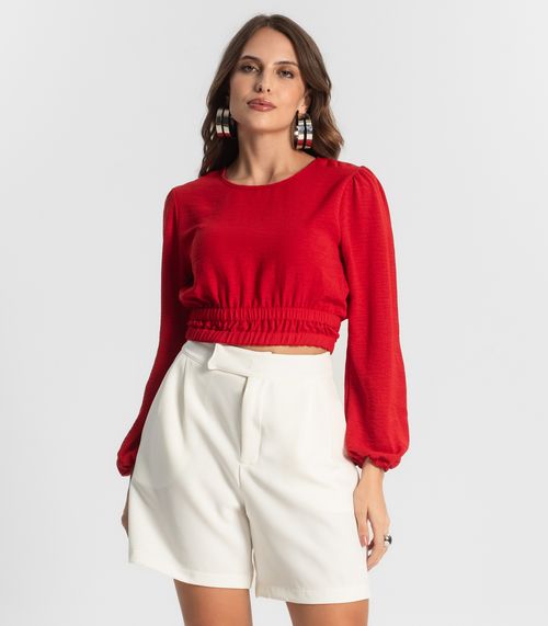 Blusa Feminina Manga Longa Endless Vermelho