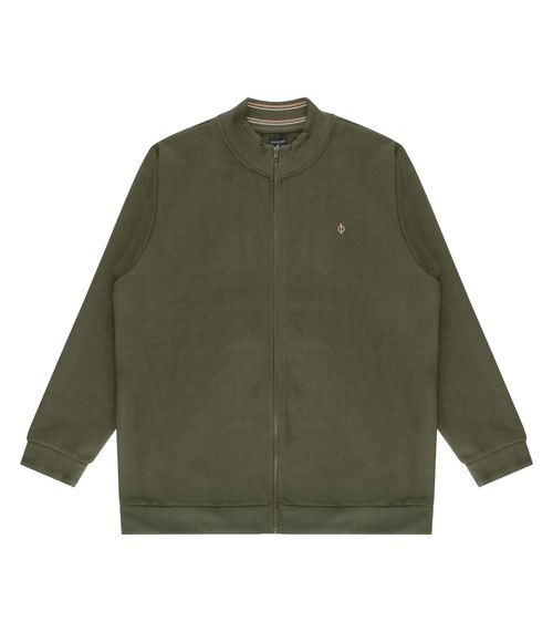 Jaqueta Masculina Plus Size Moletom Diametro Verde