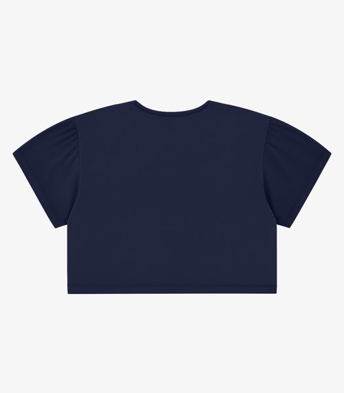 Blusa Feminina Tecido em Viscose Infinita Cor Azul