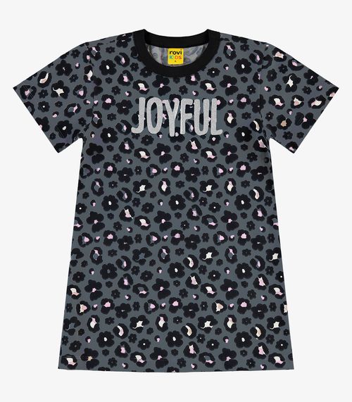 Vestido Infantil em Meia Malha Rovi Kids Preto