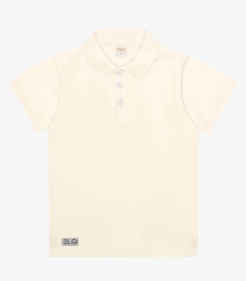 Camisa Polo Infantil Masculina Trick Nick Bege