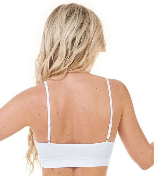 Top De Alça Sem Costura Zee Rucci Branco