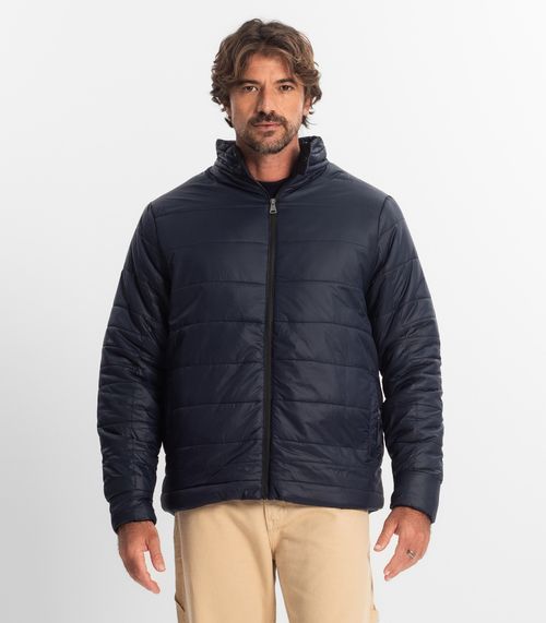Jaqueta Masculina Em Microfibra Diametro Azul