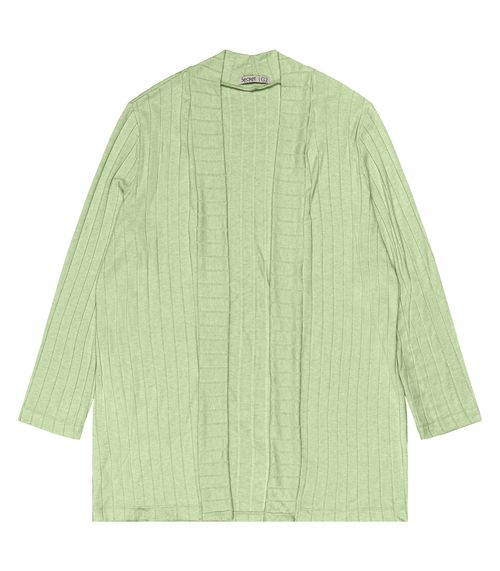 Cardigan Plus Size Feminino Secret Glam Verde