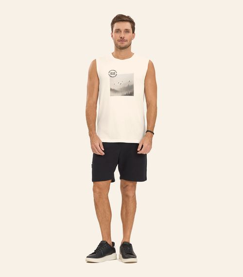 Machão Masculino Meia Malha Diametro Bege