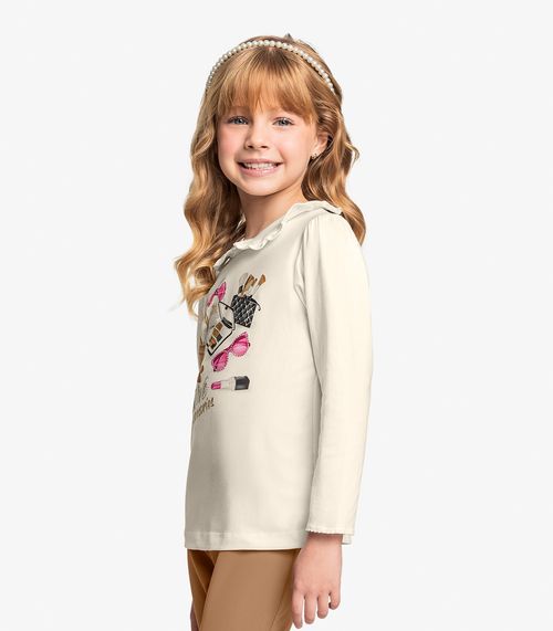 Conjunto Infantil Blusa Com Legging Trick Nick Bege