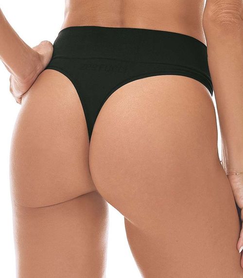 Calcinha Fio Cós Largo sem Costura Zee Rucci Preto