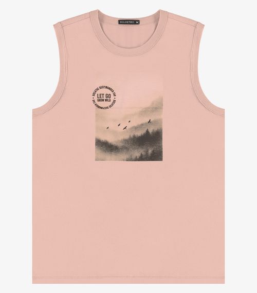 Machão Masculino Meia Malha Diametro Rosa