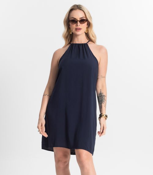 Vestido Feminino Tecido Viscose Select Azul
