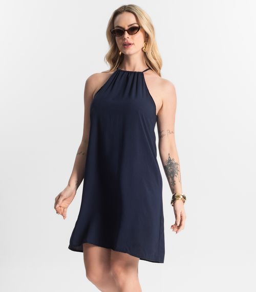 Vestido Feminino Tecido Viscose Select Azul
